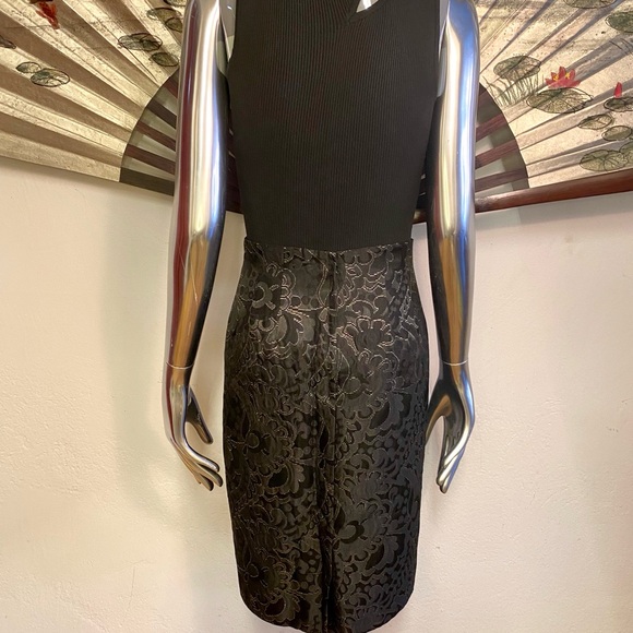 Ports Black Brocade Skirt, 2 - Picture 4 of 7